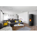 Krbová kamna ABX Trollvik AQUA s TV černý plech